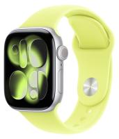 Apple Watch Series 11, 46 mm, Silver Aluminium Purple Fog Sport Band